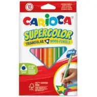 SuperColor trojúhelníkové 12ks maxi barevné tužky - Carioca