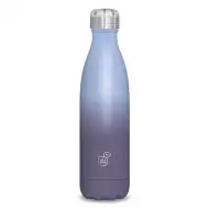 Světle modro-fialová dvoustěnná kovová láhev 500 ml