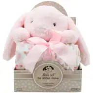 SweetDreams: Přikrývka a plyšový králíček v růžové barvě