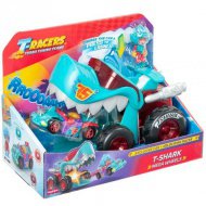 T-Racers: Obří modrý žraločí vozítko s figurkou