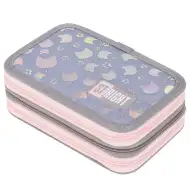 Třípatrový rozkládací penál St.Right Silver Cats