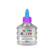 Třpytivé tekuté lepidlo se stříbrnými třpytkami 88ml - Carioca