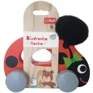 Tahací dřevěná hračka beruška na kolečkách - Trefl