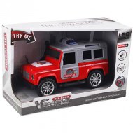 Terénní automobil Rescue s kolečky, světlem a zvukem 1/20