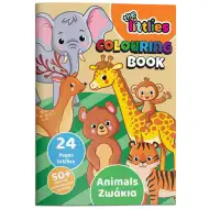 The Littlies: Zvířecí omalovánky 24 stran s 50 samolepkami A4