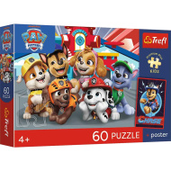 Tlapková patrola 60dílné prémiové dětské puzzle s plakátem - Trefl