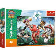 Tlapková patrola: Dobrodružství záchrany dinosaurů, puzzle o 60 dílcích - Trefl