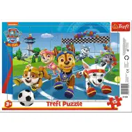Tlapková patrola: Sportovní dobrodružství 15dílné rámové puzzle - Trefl
