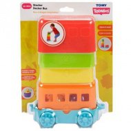 Tomy: Toomies - Peek-a-boo vajíčka patrový autobus hračka set