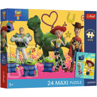 Toy Story 5 Hračky a přátelé 24dílné Maxi puzzle - Trefl