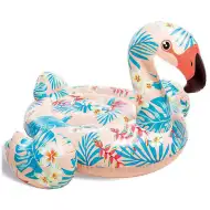 Tropický flamingo jezdecký matrac 142x437x97cm - Intex
