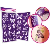 TyToo: Sada šablon na třpytivé tetování motýlci 23 ks