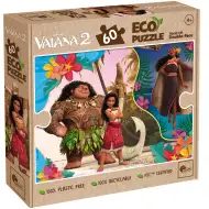 Vaiana 2 v 1 - 60dílné Eco puzzle a omalovánka 70x50cm - Lisciani