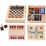 Velká sada dřevěných hraček