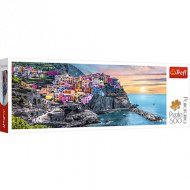 Vernazza při západu slunce, Itálie Panoramatické puzzle 500 dílků - Trefl