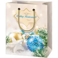 Veselé Vánoce, ozdobný obří dárkový pytel 40x56x20cm