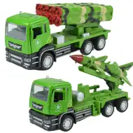 Vojenský nákladní vůz: Odtahový vojenský nákladní vůz s raketou ve dvou variantách 14cm