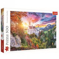 Výhled na zámek Neuschwanstein puzzle 500 dílků - Trefl