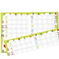 Vývojová kreslící tabulka s omyvatelným fixem: Čísla - D-Toys