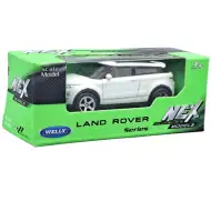 Welly: Kovový model auta Land Rover Evoque bílý, měřítko 1/64