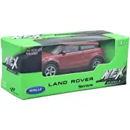 Welly: Land Rover Evoque, model kovového autíčka v měřítku 1/64, vínová barva
