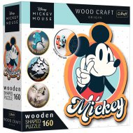 Wood Craft: Disney - Retro Mickey Mouse 160 ks prémiové dřevěné puzzle - Trefl