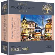 Wood Craft: Francouzská ulička 1000 kusů prémiové dřevěné puzzle - Trefl