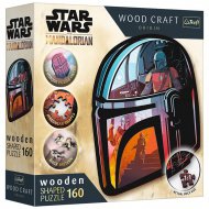 Wood Craft: Star Wars - Mandalorian 160 dílků prémiové dřevěné puzzle - Trefl