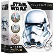 Wood Craft: Star Wars - Přilba Stormtroopera, 160 dílků prémiové dřevěné puzzle - Trefl