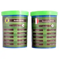 Zahraj si znovu finále fotbalového MS z roku 1970! Brazilie-Itálie stolní fotbal s dárkovým týmem