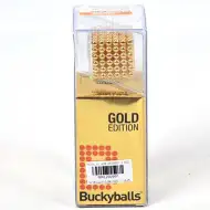 Zlaté magnetické kuličky o velikosti 5 mm, sada 216 kusů.