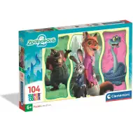Zootropolis 2, 104dílné Super Color Puzzle - Clementoni