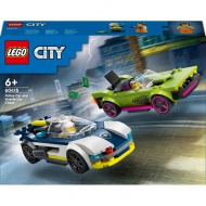 LEGO® City: Honička policejního auta a sportovního vozu (60415)