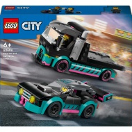 LEGO® City: Závodní auto a nákladní auto pro přepravu aut (60406)