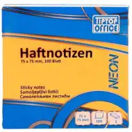 Spirit: Neon oranžový samolepící blok 100 listů, 75x75mm