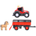 ABC Massey přepravní traktor se zvířaty s koněm - Simba Toys