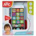 ABC chytrý telefon v bílo-modré barvě se světlem a zvukem 13 cm - Simba Toys