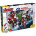 Avengers: Hrdinové 2 v 1, puzzle s 60 dílky a omalovánka 50x35 cm – Lisciani