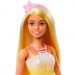 Barbie Dreamtopia: Princezna panenka ve žlutých a růžových šatech s motýly - Mattel