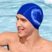 Bestway: Elegantní a pružná prémiová textilní plavecká čepice pro děti od 14 let.