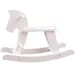 Bílý dřevěný houpací kůň - Woodyland