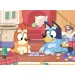 Bluey a přátelé 2 v 1 4x48dílné maxi podlahové puzzle a omalovánky 35x25 cm - Lisciani