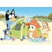 Bluey na dovolené 2 v 1 24dílné Eco maxi puzzle a omalovánky 70x50 cm – Lisciani