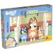 Bluey pejskové na schodech 2 v 1, puzzle a omalovánka, 24 dílků, 35x25 cm – Lisciani
