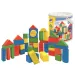 Dřevěná stavebnice 50 ks s boxem na třídění tvarů - Woodyland