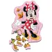 Dřevěné puzzle s obrysem Minnie Mouse, 50 dílků - Trefl