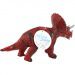 Dino World: Figurka Triceratops dinosaura ze vinylového materiálu s bavlněnou výplní, která vydává zvuk, 35 cm