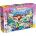 Disney Ariel 2 v 1, maxi puzzle 35 dílků a omalovánka 70x50 cm – Lisciani