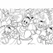 Disney Kačer Donald 2 v 1, puzzle a omalovánka, 24 dílků, 50x35 cm – Lisciani