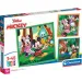Disney Mickey Mouse a přátelé 3x48 dílků Supercolor puzzle - Clementoni